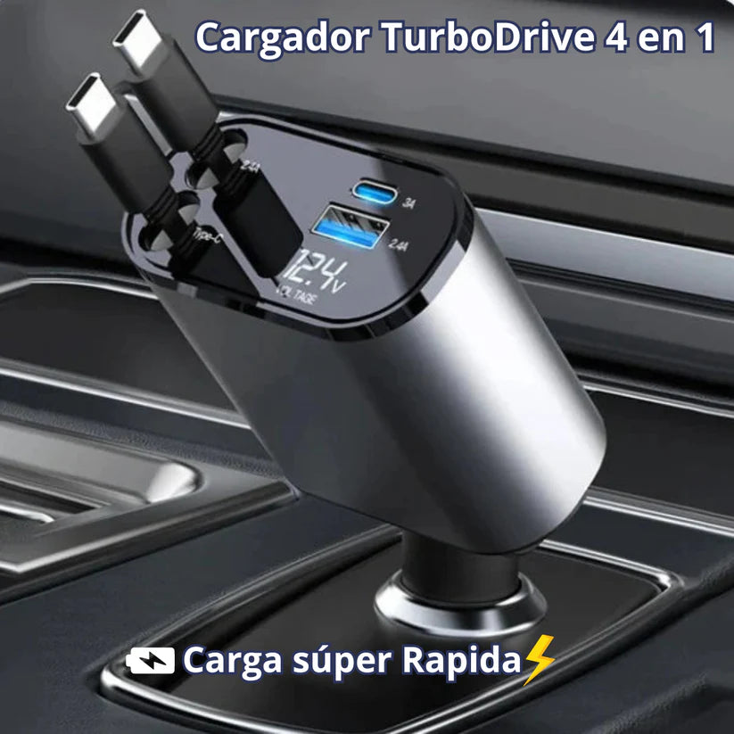 Cargador Retráctil para coches  4 en 1
