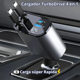 Cargador Retráctil para coches  4 en 1