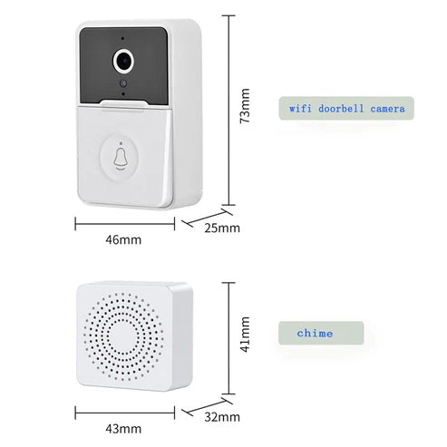 TIMBRE INTELIGENTE DE SEGURIDAD CON CÁMARA WIFI