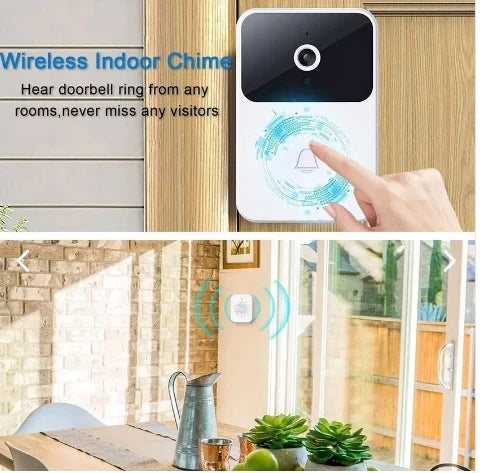 TIMBRE INTELIGENTE DE SEGURIDAD CON CÁMARA WIFI