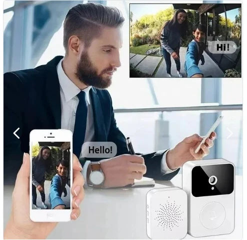 TIMBRE INTELIGENTE DE SEGURIDAD CON CÁMARA WIFI